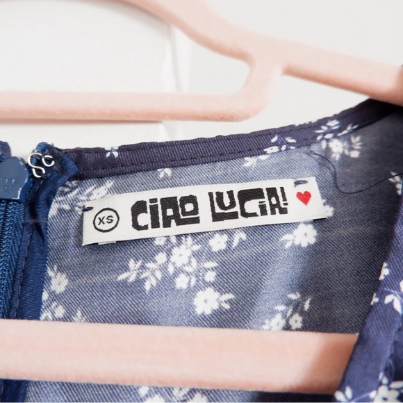 SOLD- CIAO LUCIA Tatiana Silk Mini Dress - Picture 6 of 7